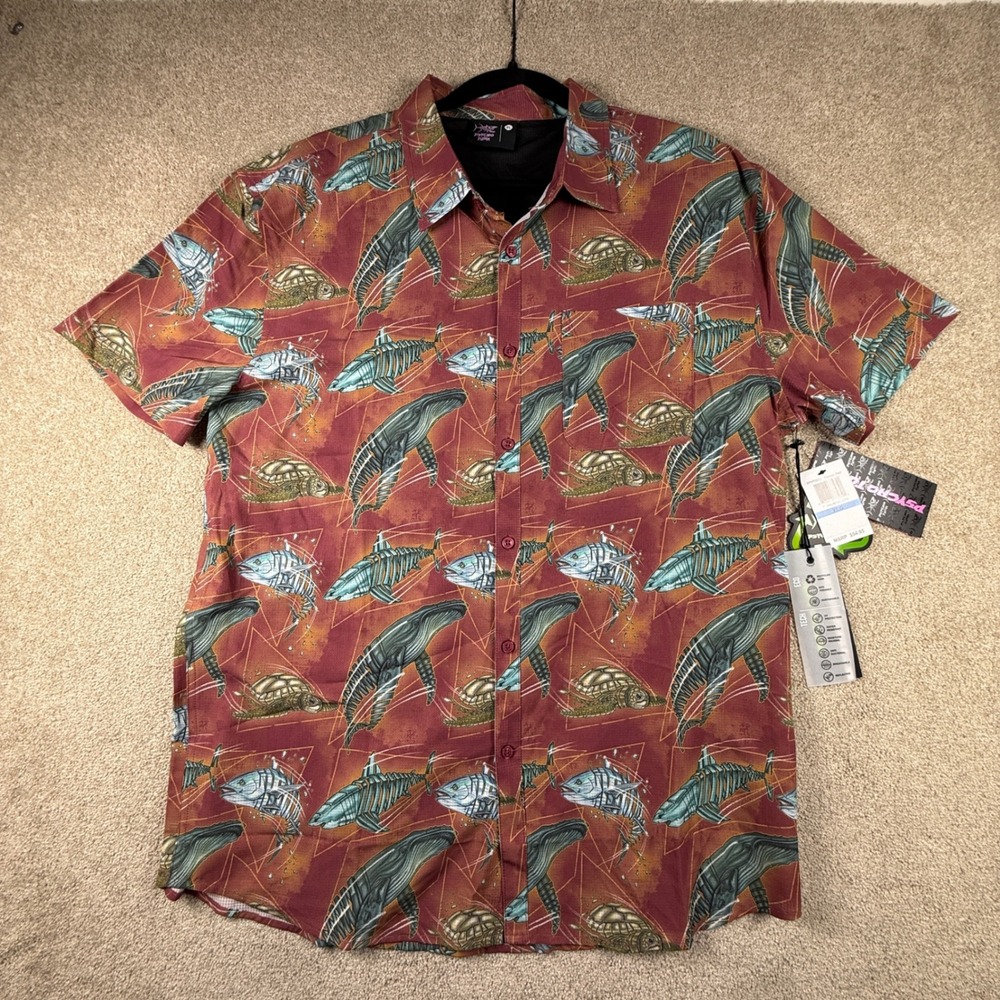 Psycho Tuna Titanium Killers Tech Shirt Tibetan Red Sea Life XL PTYT0055 NEW